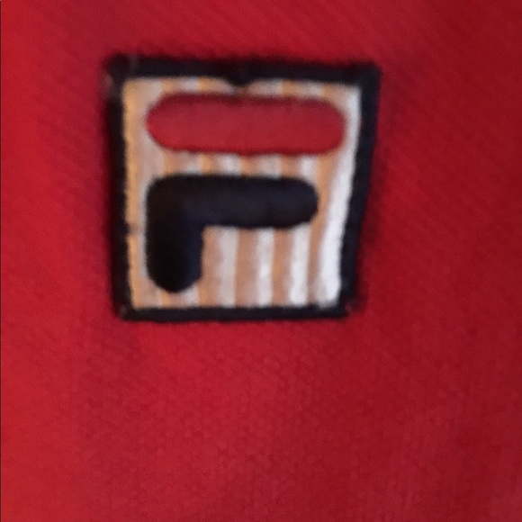 Fila /fils shirt red large vtg - Picture 2 of 8